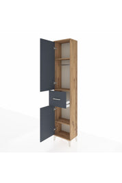 Arges Dolap 3 Raflı Tek Çekmeceli Tek Askılı 44x30x221 - S28M193V8A