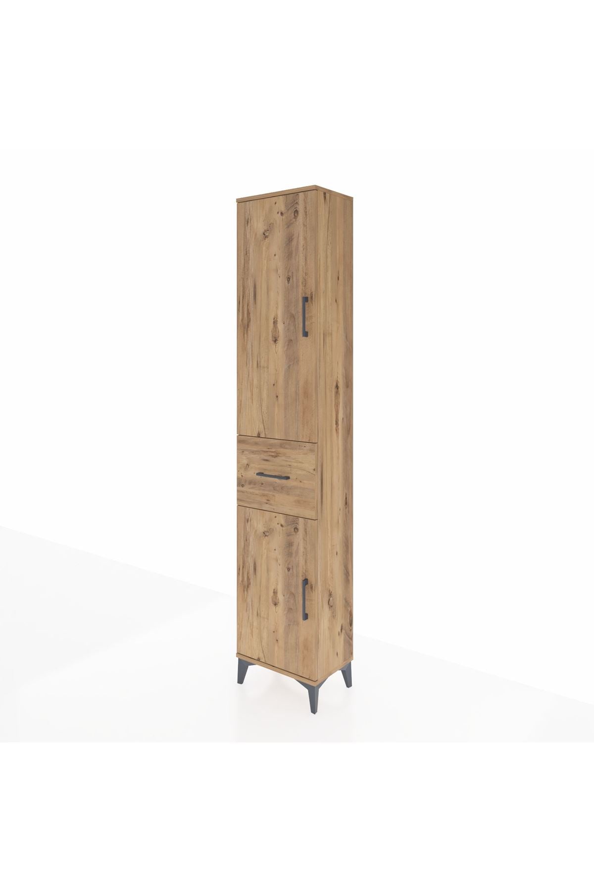 Arges Dolap 3 Raflı Tek Çekmeceli Tek Askılı 44x30x221 - S28M193V9A