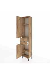 Arges Dolap 3 Raflı Tek Çekmeceli Tek Askılı 44x30x221 - S28M193V9A