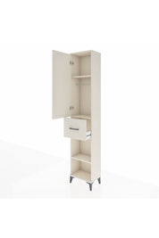 Arges Dolap 3 Raflı Tek Çekmeceli Tek Askılı 44x30x221 - S28M194V1A