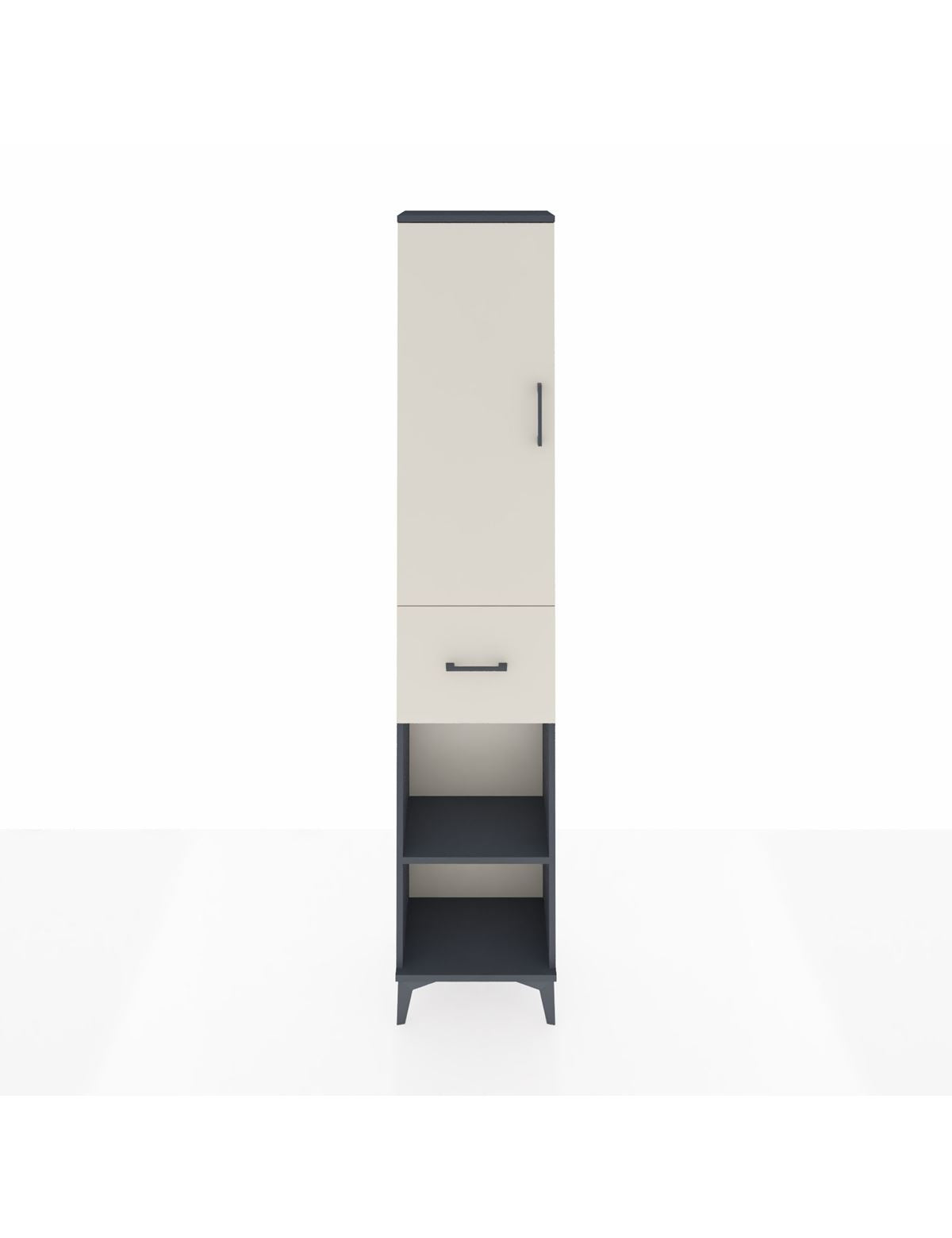 Arges Dolap 3 Raflı Tek Çekmeceli Tek Askılı 44x30x221 - S28M194V4A