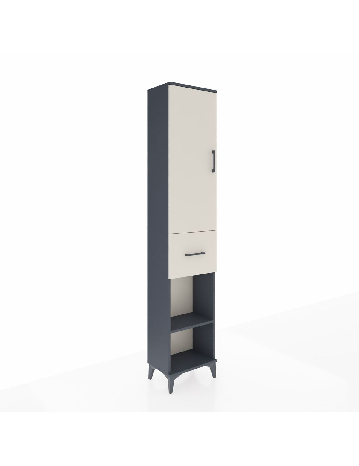 Arges Dolap 3 Raflı Tek Çekmeceli Tek Askılı 44x30x221 - S28M194V4A