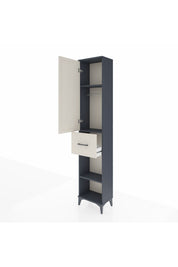 Arges Dolap 3 Raflı Tek Çekmeceli Tek Askılı 44x30x221 - S28M194V4A