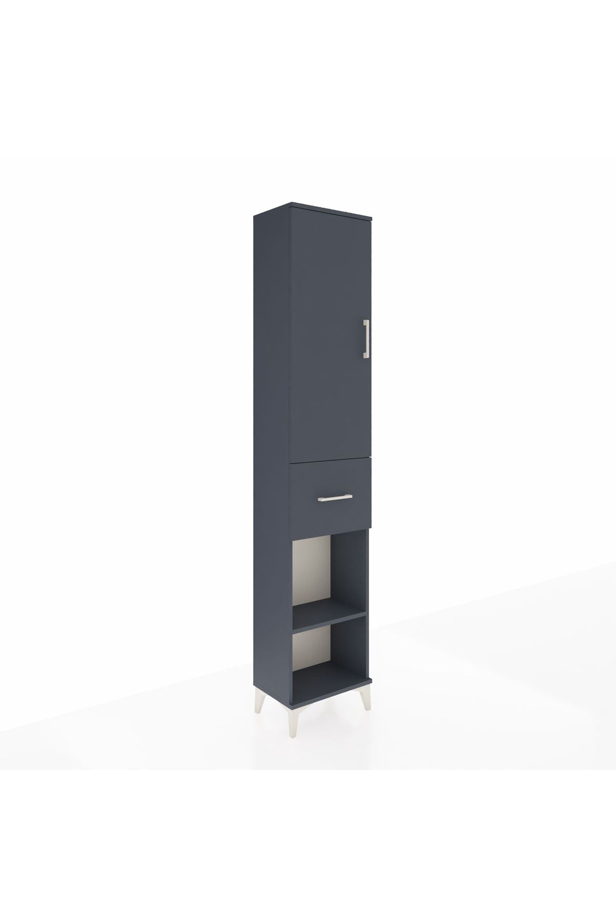 Arges Dolap 3 Raflı Tek Çekmeceli Tek Askılı 44x30x221 - S28M194V5A