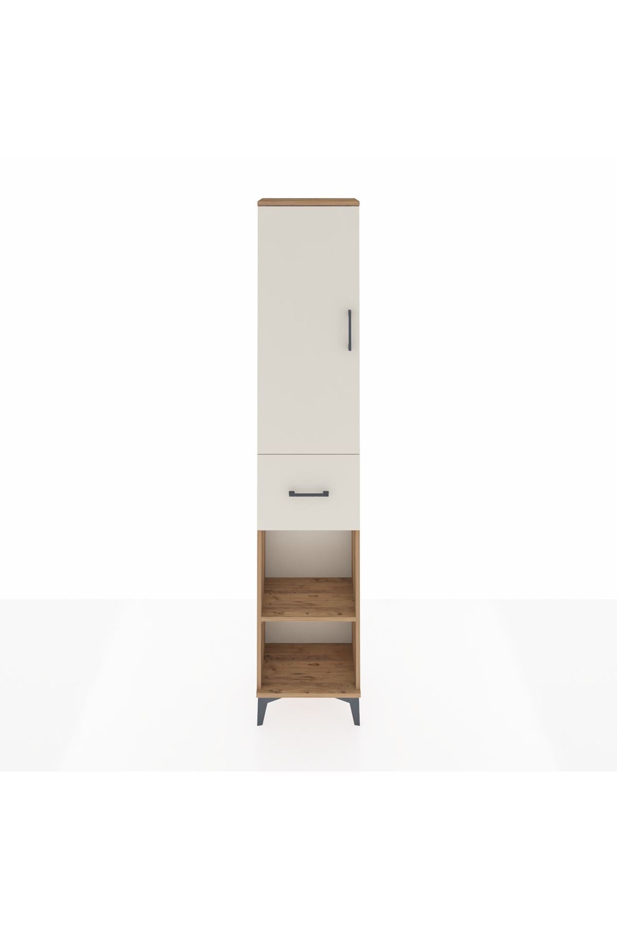 Arges Dolap 3 Raflı Tek Çekmeceli Tek Askılı 44x30x221 - S28M194V7A