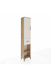 Arges Dolap 3 Raflı Tek Çekmeceli Tek Askılı 44x30x221 - S28M194V7A