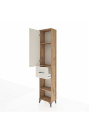 Arges Dolap 3 Raflı Tek Çekmeceli Tek Askılı 44x30x221 - S28M194V7A