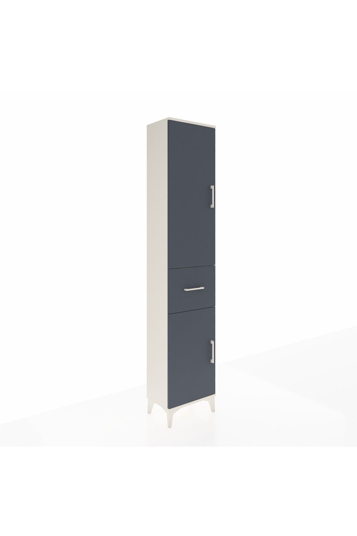 Arges Dolap 4 Raflı Tek Çekmeceli 2 Kapaklı 44x30x221 - S28M195V2A