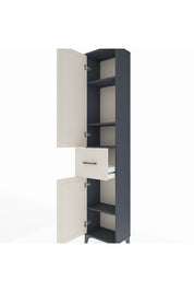 Arges Dolap 4 Raflı Tek Çekmeceli 2 Kapaklı 44x30x221 - S28M195V4A