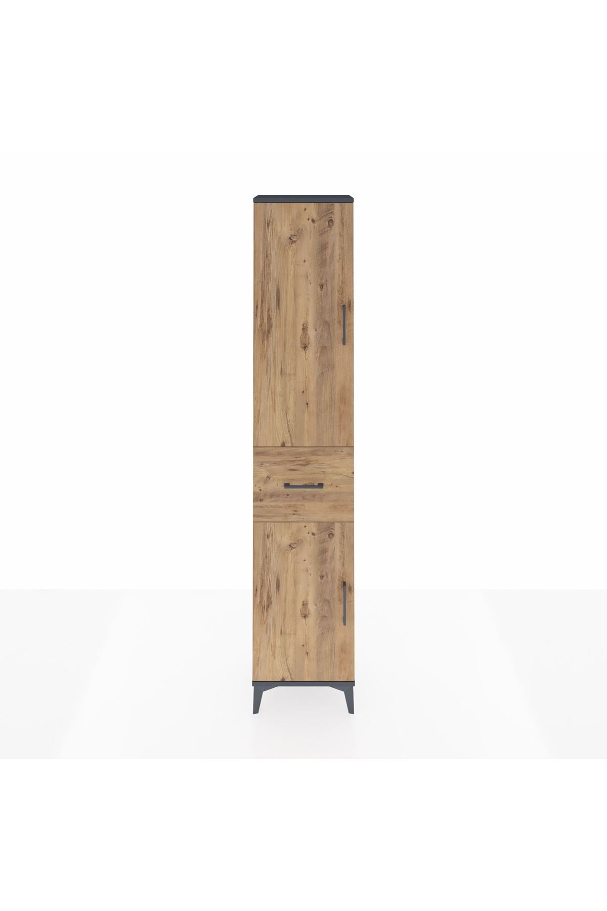 Arges Dolap 4 Raflı Tek Çekmeceli 2 Kapaklı 44x30x221 - S28M195V6A