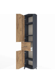 Arges Dolap 4 Raflı Tek Çekmeceli 2 Kapaklı 44x30x221 - S28M195V6A