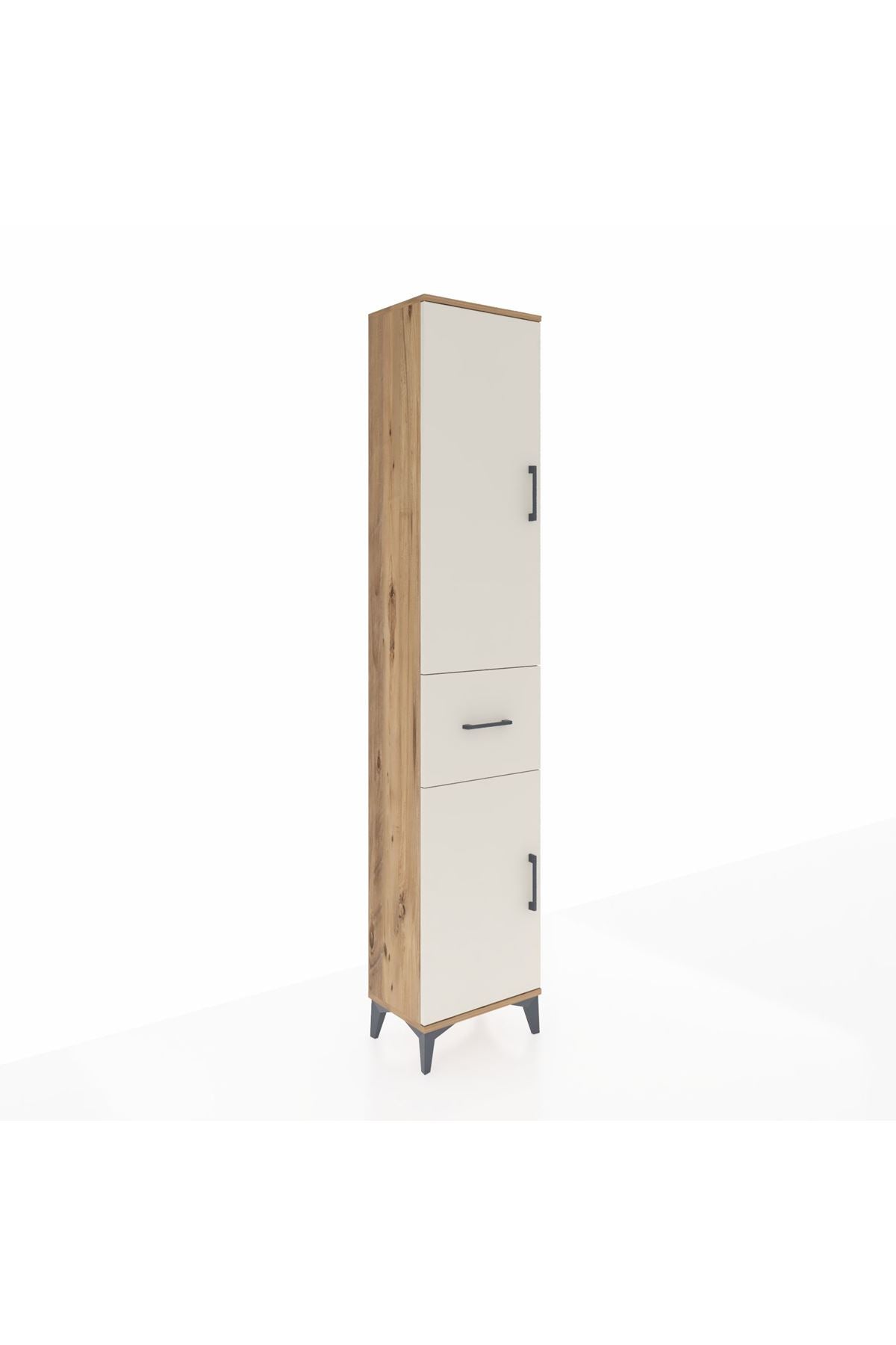 Arges Dolap 4 Raflı Tek Çekmeceli 2 Kapaklı 44x30x221 - S28M195V7A
