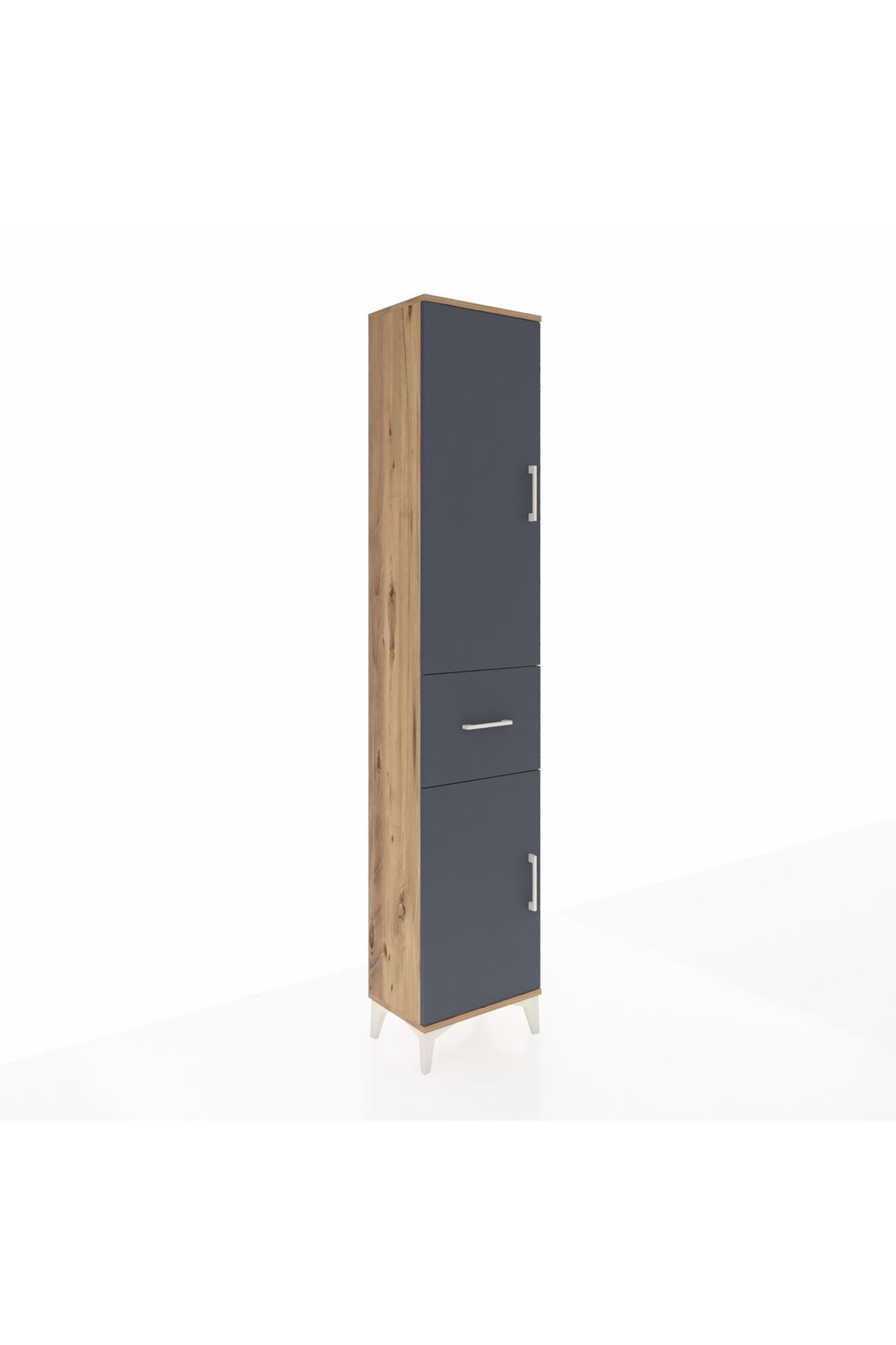 Arges Dolap 4 Raflı Tek Çekmeceli 2 Kapaklı 44x30x221 - S28M195V8A
