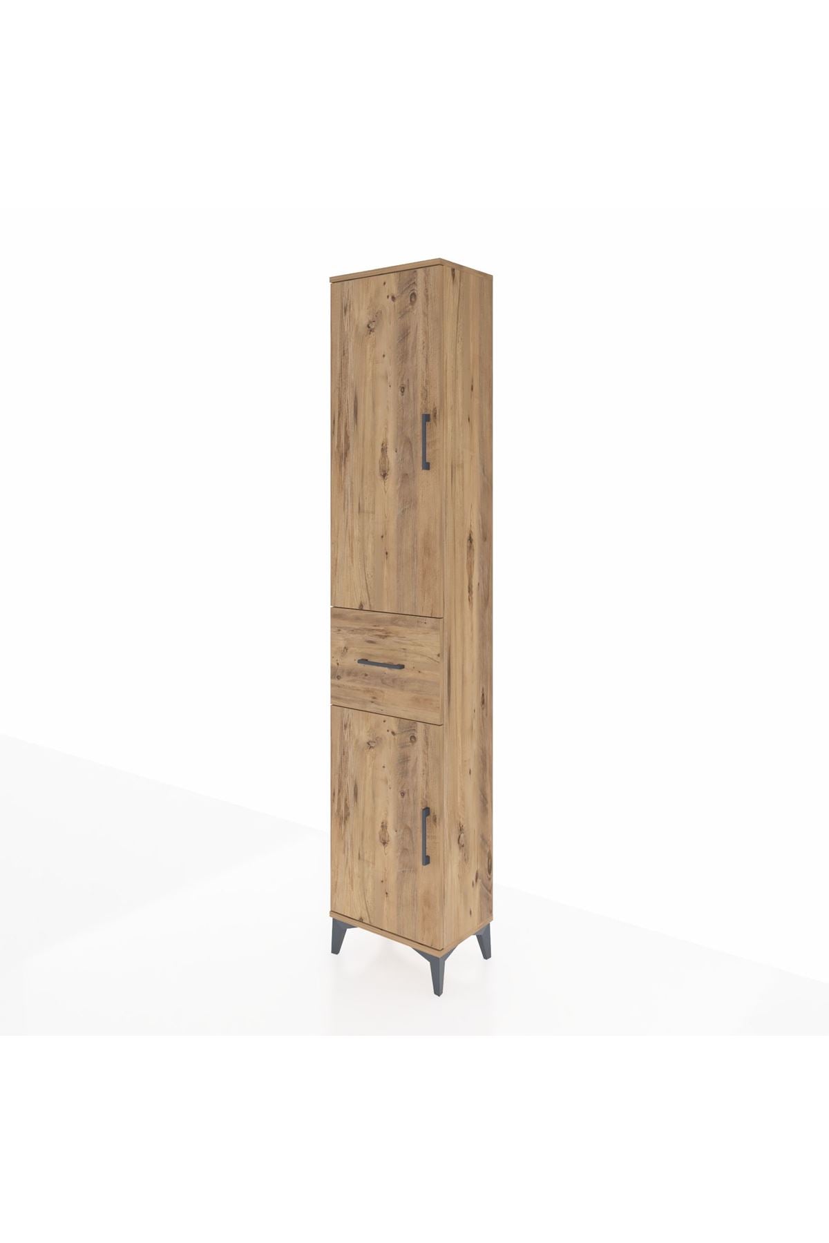 Arges Dolap 4 Raflı Tek Çekmeceli 2 Kapaklı 44x30x221 - S28M195V9A