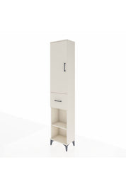 Arges Dolap 4 Raflı Tek Çekmeceli Tek Kapaklı 44x30x221 - S28M196V1A