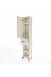 Arges Dolap 4 Raflı Tek Çekmeceli Tek Kapaklı 44x30x221 - S28M196V1A