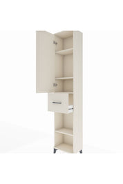 Arges Dolap 4 Raflı Tek Çekmeceli Tek Kapaklı 44x30x221 - S28M196V1A