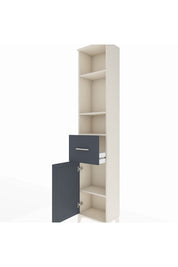 Arges Dolap 4 Raflı Tek Çekmeceli Tek Kapaklı 44x30x221 - S28M197V2A