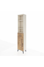 Arges Dolap 4 Raflı Tek Çekmeceli Tek Kapaklı 44x30x221 - S28M197V3A