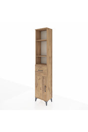 Arges Dolap 4 Raflı Tek Çekmeceli Tek Kapaklı 44x30x221 - S28M197V9A