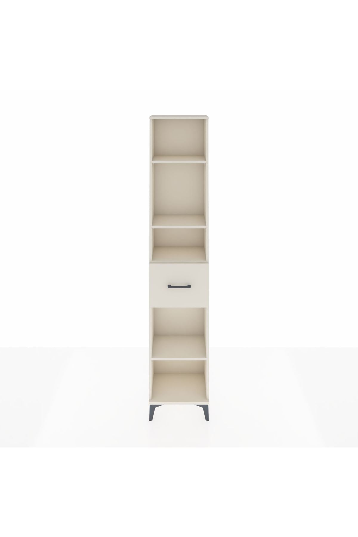 Arges Dolap 4 Raflı Tek Çekmeceli 44x30x221 - S28M198V1A