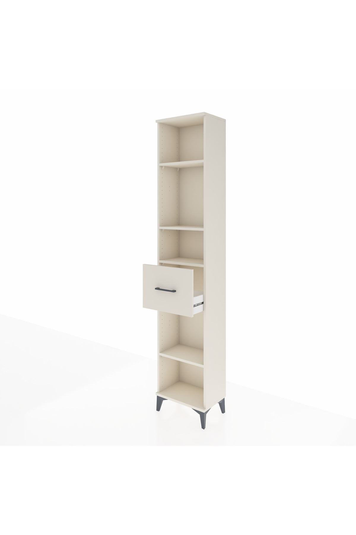 Arges Dolap 4 Raflı Tek Çekmeceli 44x30x221 - S28M198V1A