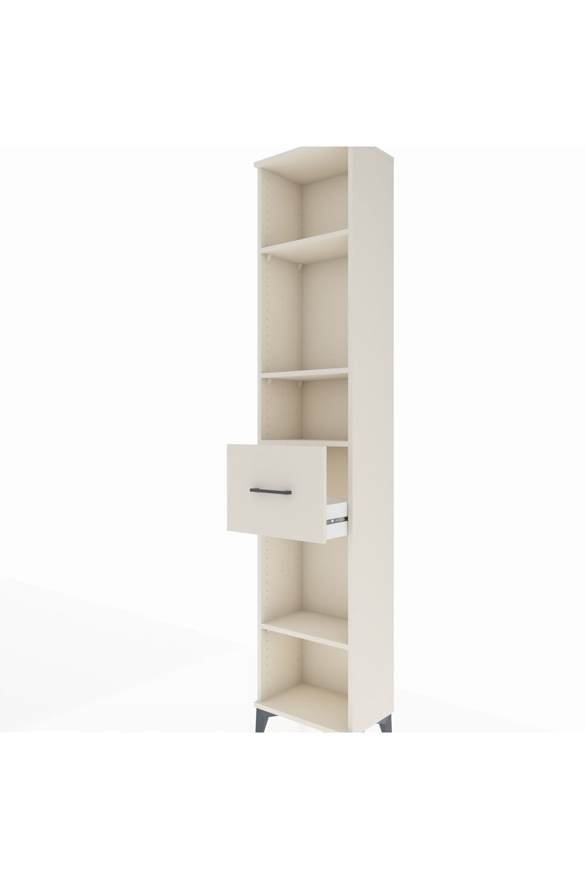 Arges Dolap 4 Raflı Tek Çekmeceli 44x30x221 - S28M198V1A