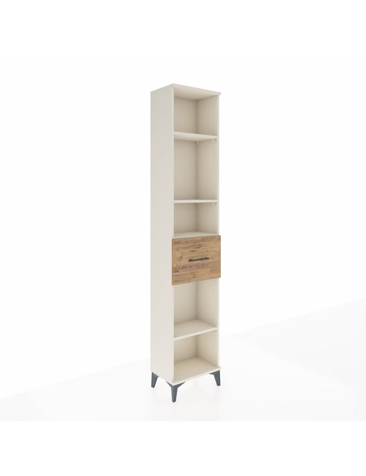 Arges Dolap 4 Raflı Tek Çekmeceli 44x30x221 - S28M198V3A