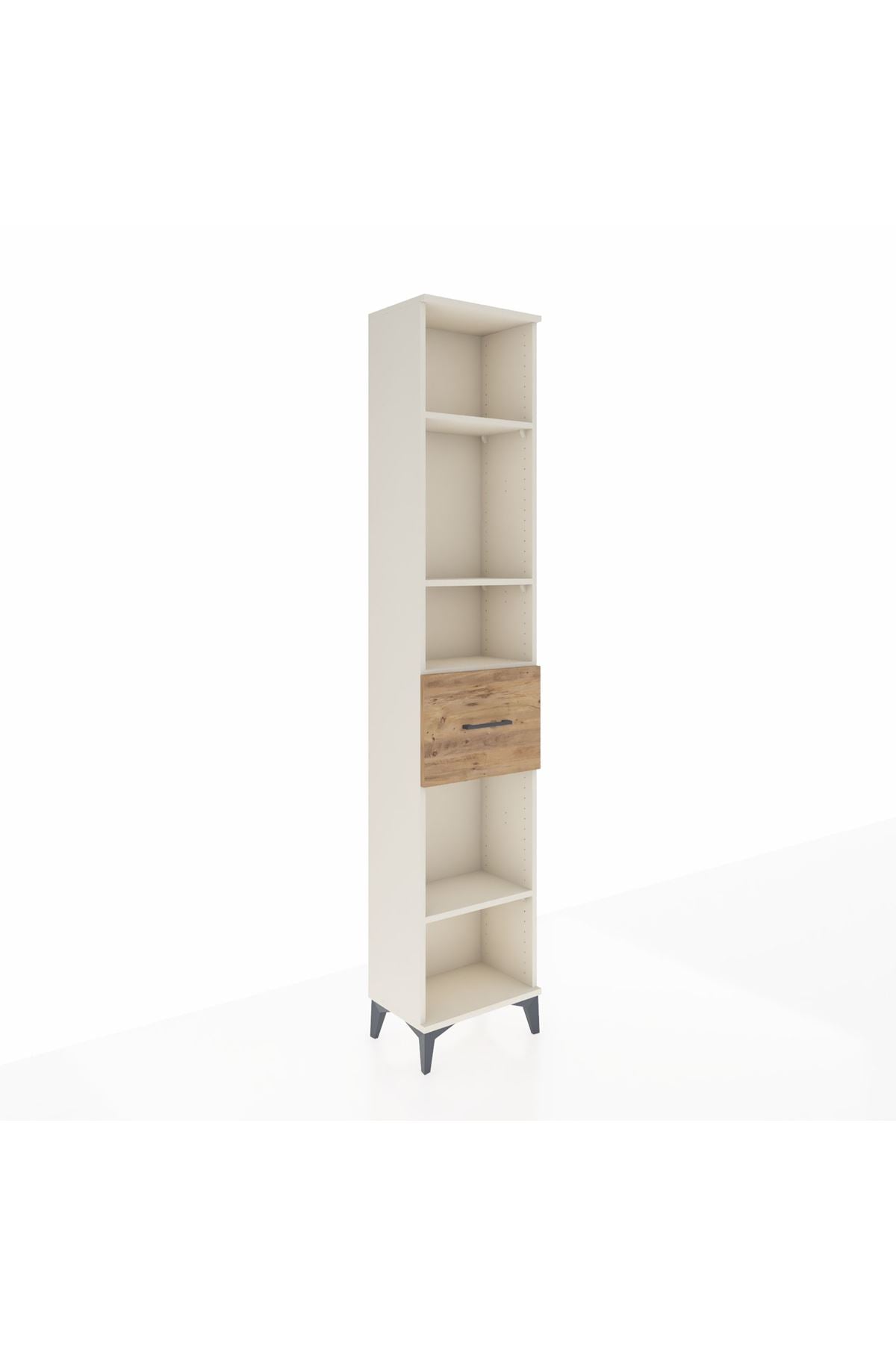Arges Dolap 4 Raflı Tek Çekmeceli 44x30x221 - S28M198V3A