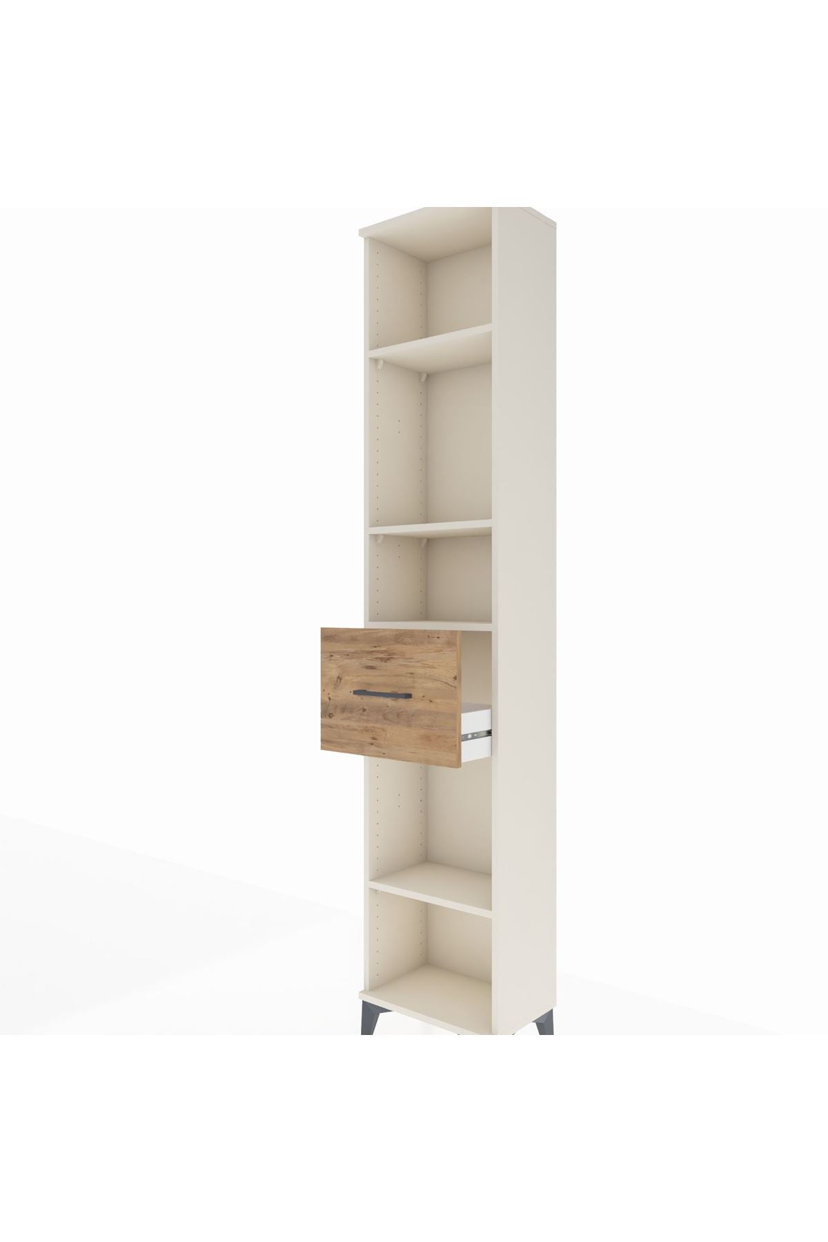 Arges Dolap 4 Raflı Tek Çekmeceli 44x30x221 - S28M198V3A