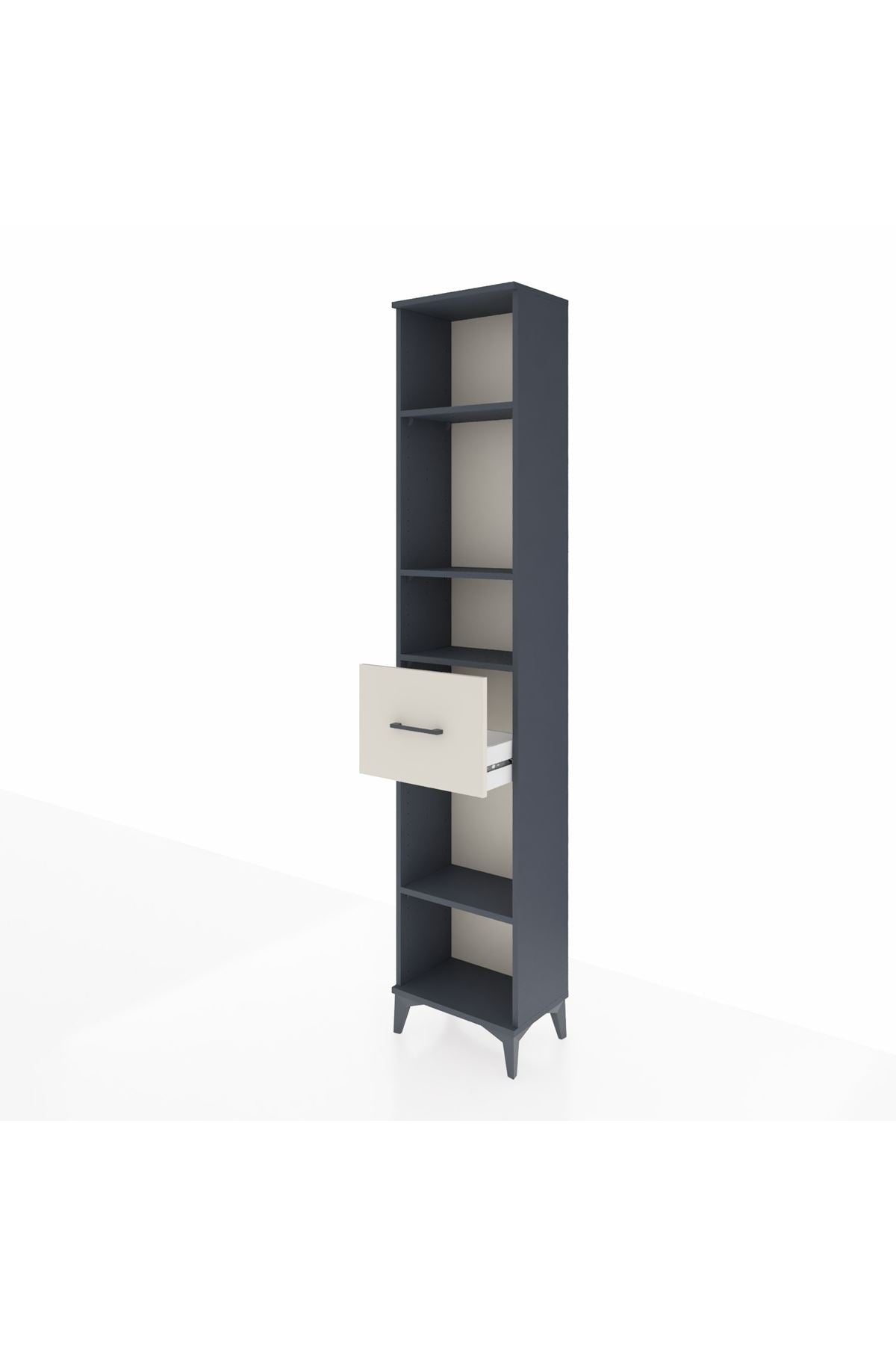 Arges Dolap 4 Raflı Tek Çekmeceli 44x30x221 - S28M198V4A
