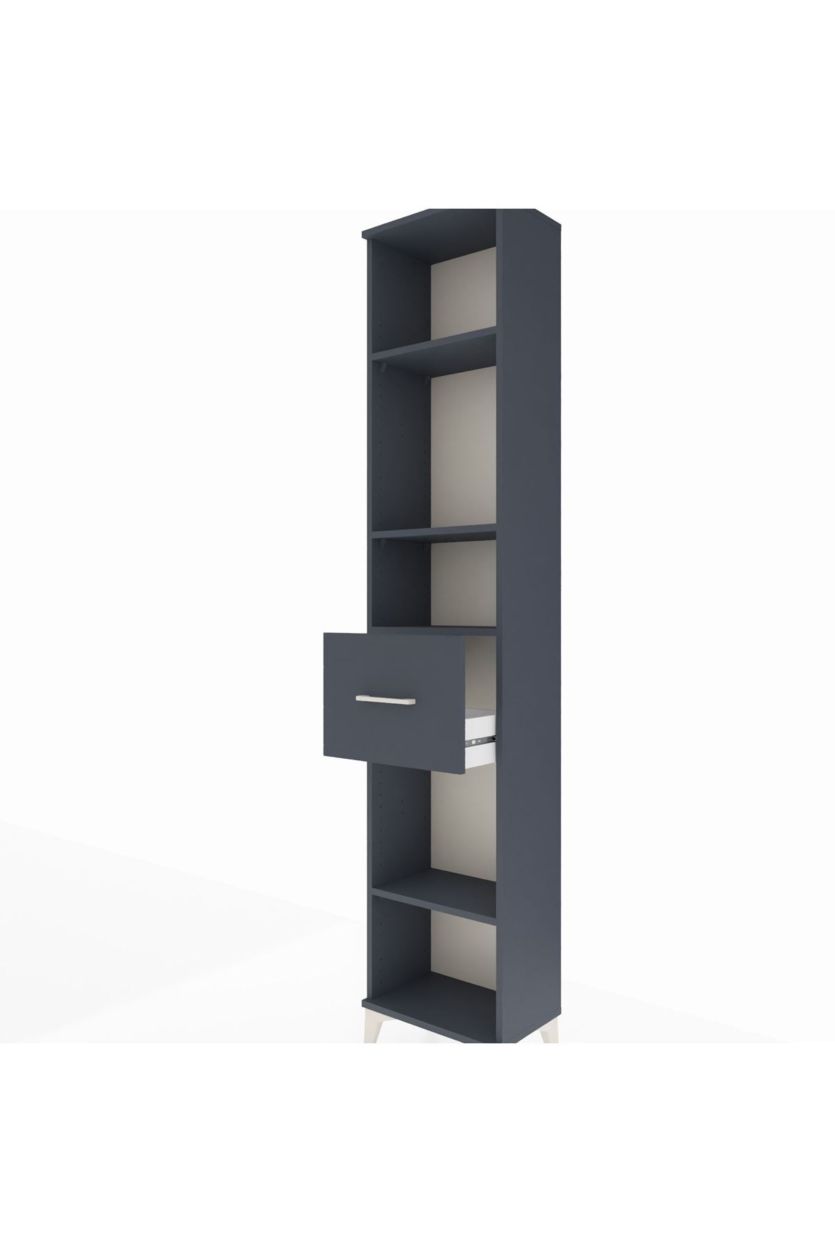 Arges Dolap 4 Raflı Tek Çekmeceli 44x30x221 - S28M198V5A