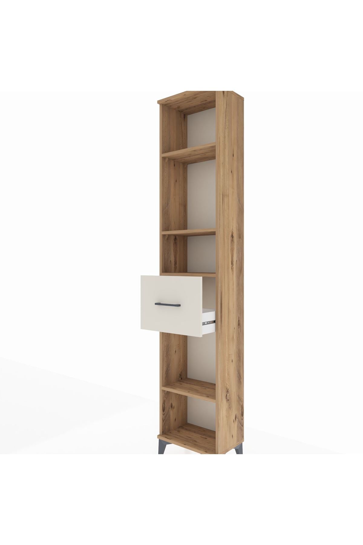 Arges Dolap 4 Raflı Tek Çekmeceli 44x30x221 - S28M198V7A