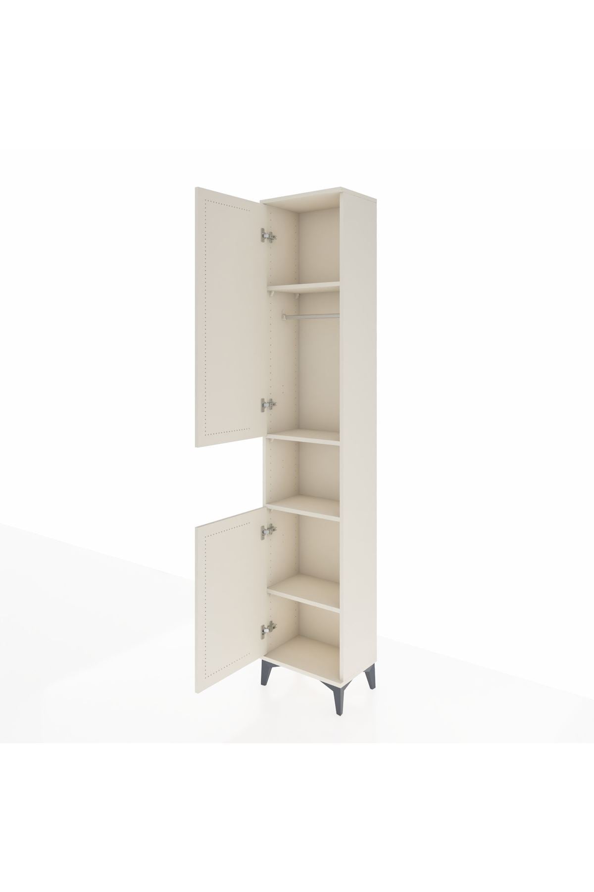 Arges Dolap 4 Raflı 2 Kapaklı Tek Askılı 44x30x221 - S28M199V1A