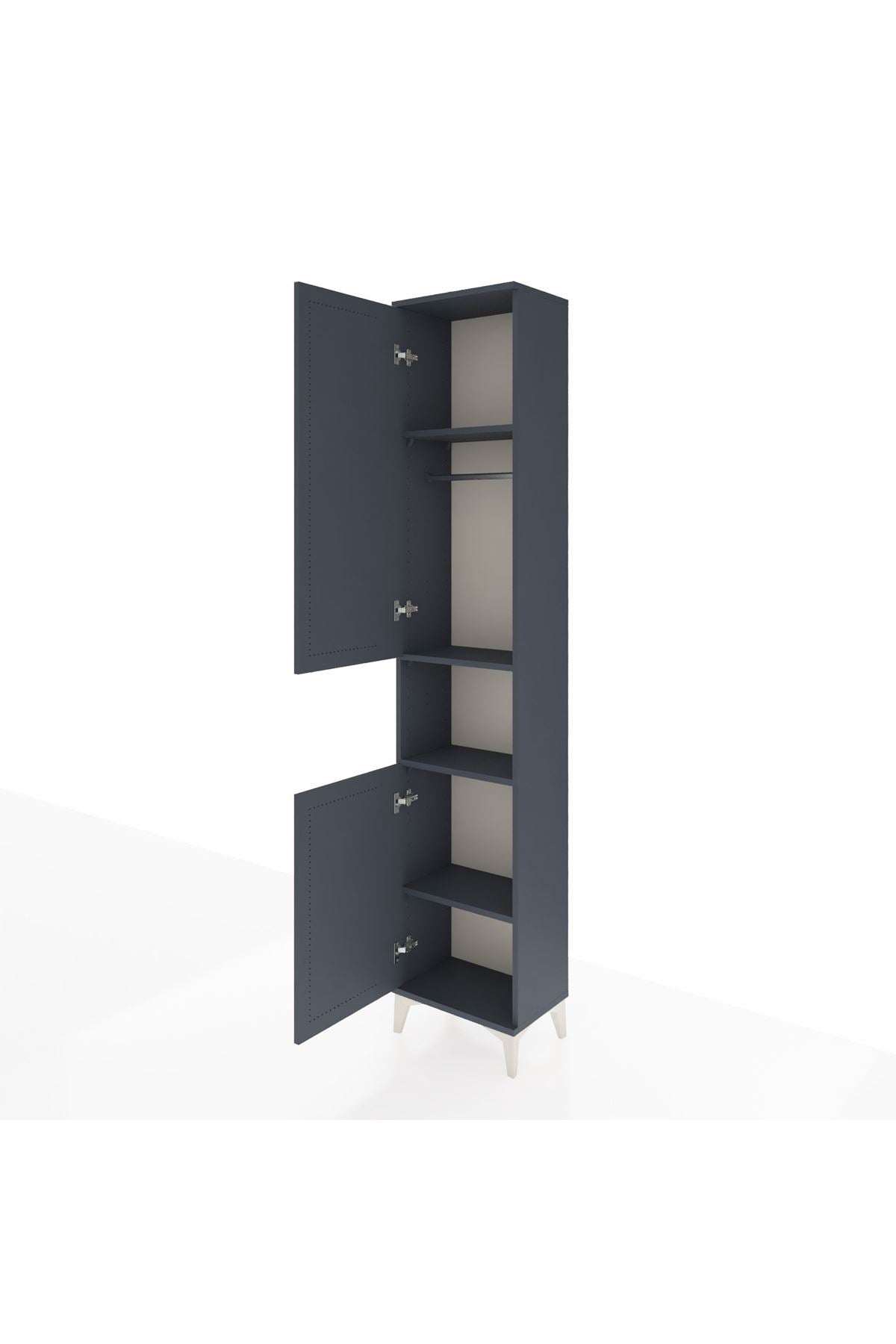 Arges Dolap 4 Raflı 2 Kapaklı Tek Askılı 44x30x221 - S28M199V5A