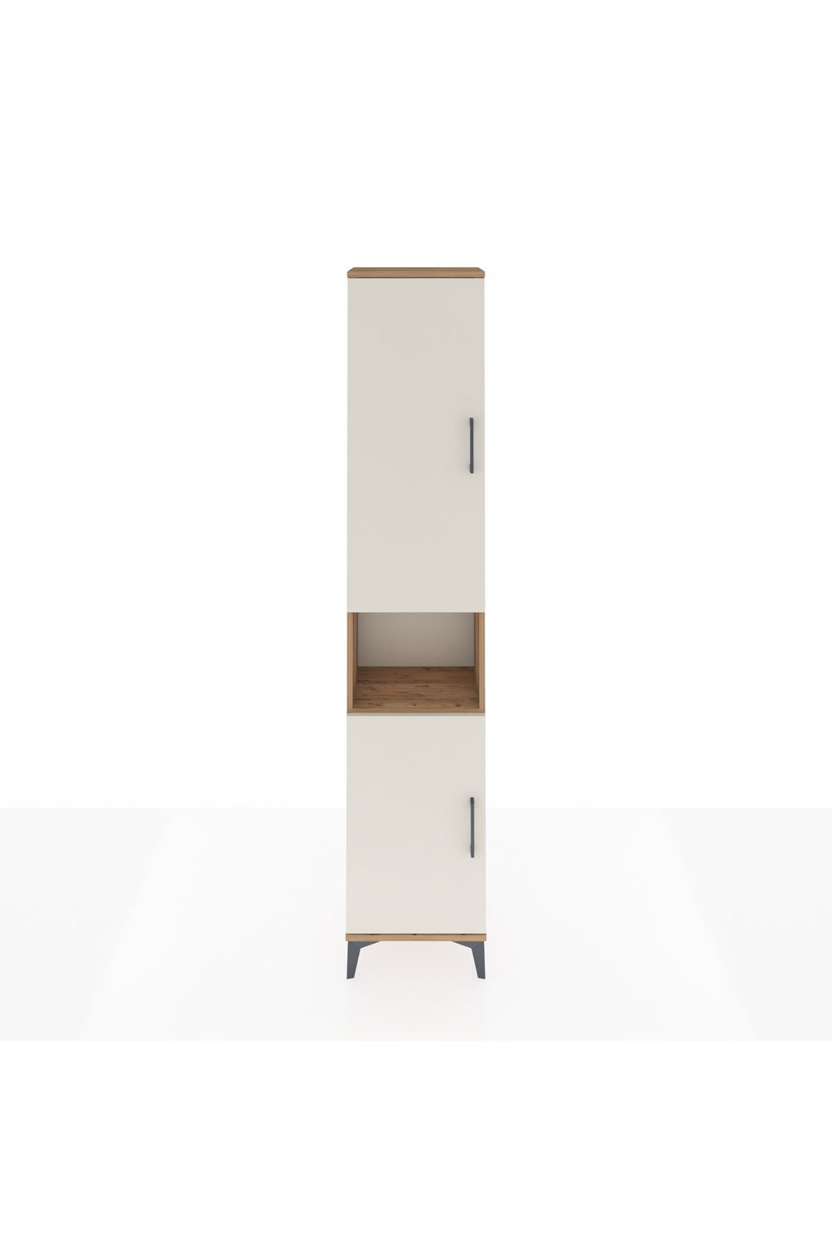 Arges Dolap 4 Raflı 2 Kapaklı Tek Askılı 44x30x221 - S28M199V7A