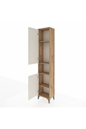 Arges Dolap 4 Raflı 2 Kapaklı Tek Askılı 44x30x221 - S28M199V7A
