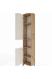 Arges Dolap 4 Raflı 2 Kapaklı Tek Askılı 44x30x221 - S28M199V7A