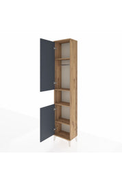 Arges Dolap 4 Raflı 2 Kapaklı Tek Askılı 44x30x221 - S28M199V8A