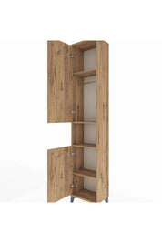 Arges Dolap 4 Raflı 2 Kapaklı Tek Askılı 44x30x221 - S28M199V9A