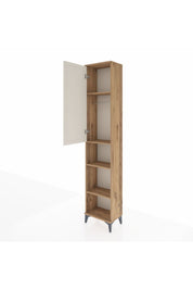 Arges Dolap 4 Raflı Tek Kapaklı Tek Askılı 44x30x221 - S28M200V7A