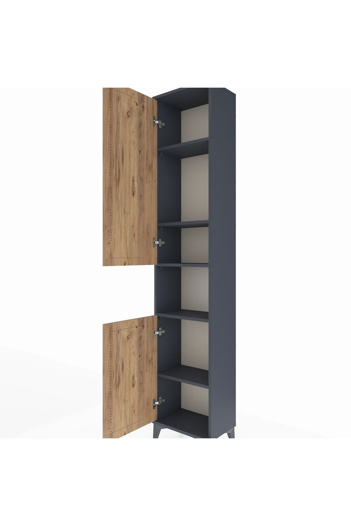 Arges Dolap 5 Raflı 2 Kapaklı 44x30x221 - S28M201V6A