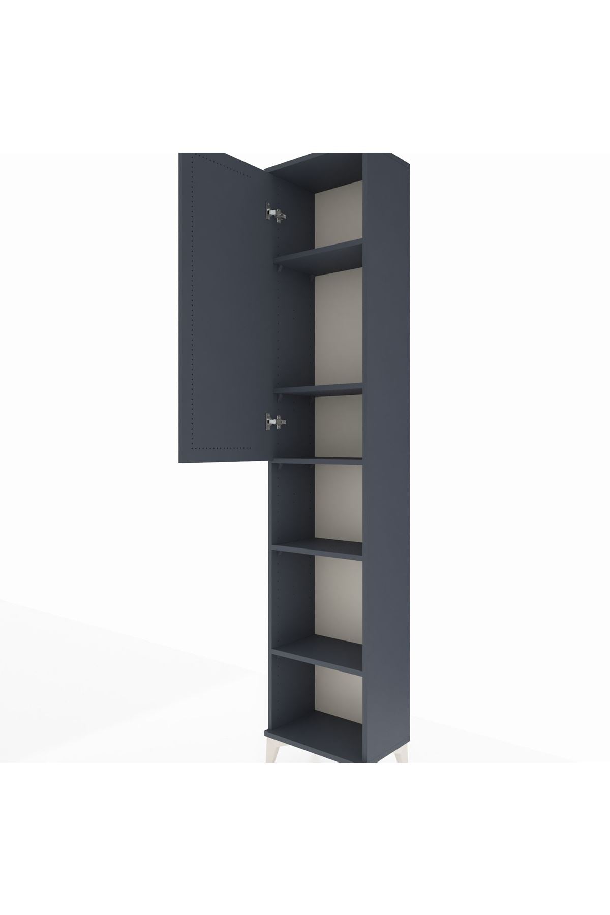Arges Dolap 5 Raflı Tek Kapaklı 44x30x221 - S28M202V5A