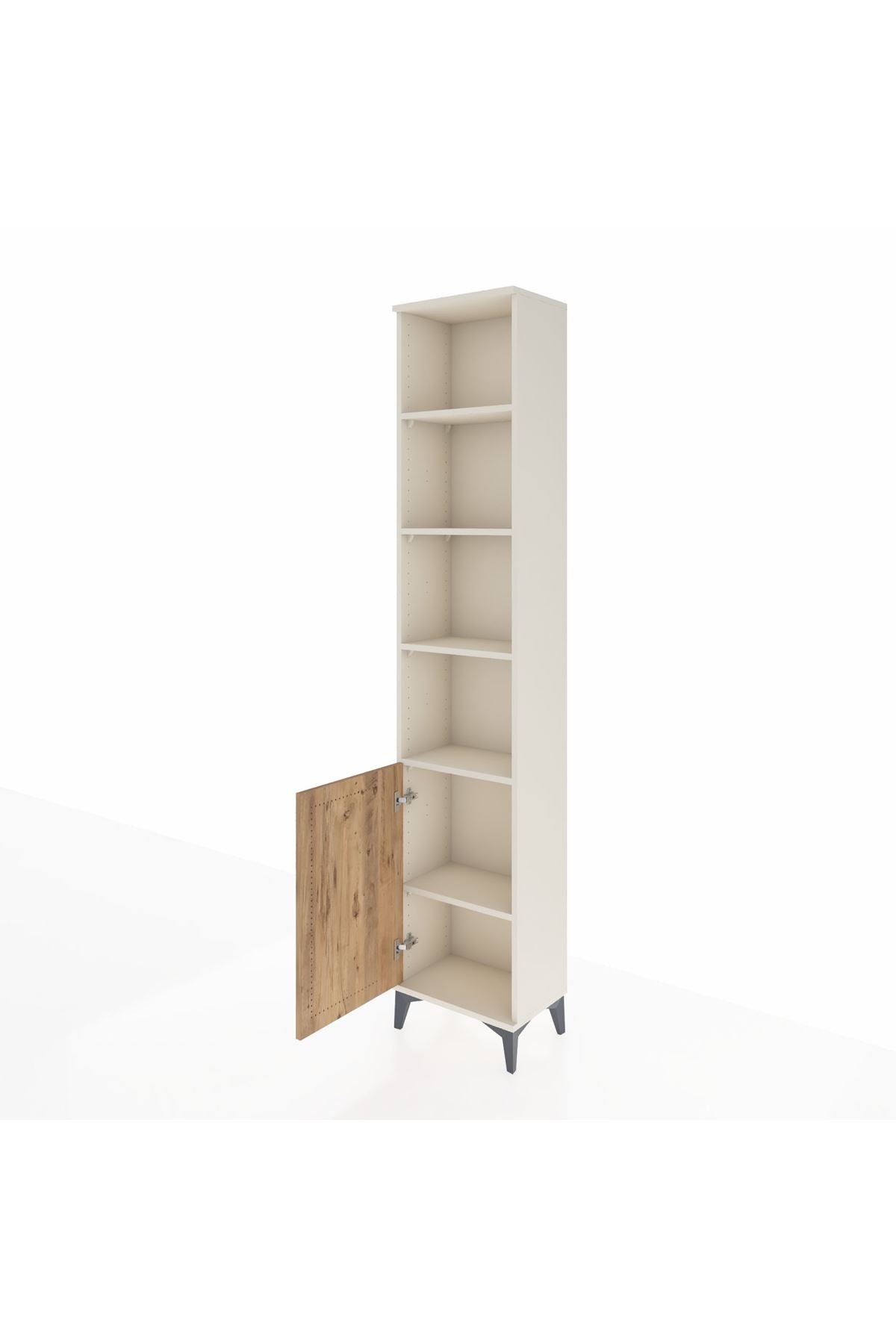 Arges Dolap 5 Raflı Tek Kapaklı 44x30x221 - S28M203V3A