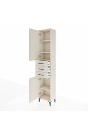 Arges Dolap 4 Raflı 3 Çekmeceli 2 Kapaklı 44x30x221 - S28M205V1A
