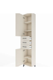Arges Dolap 4 Raflı 3 Çekmeceli 2 Kapaklı 44x30x221 - S28M205V1A