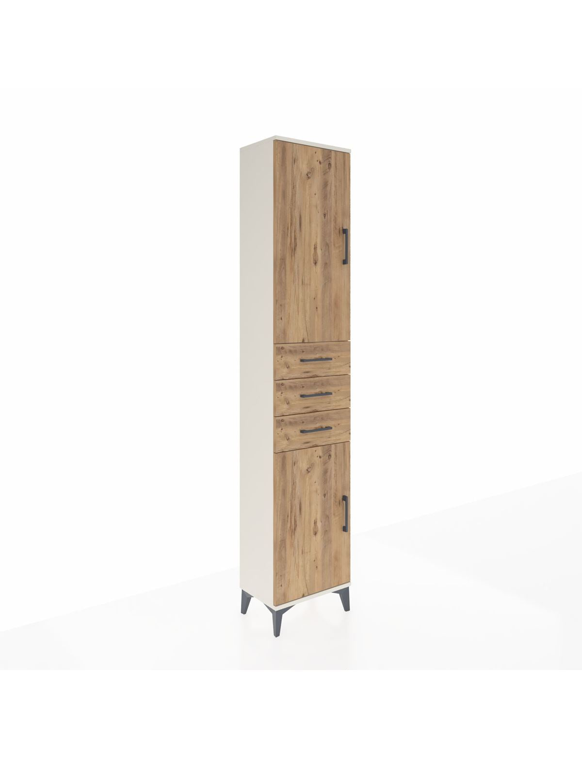 Arges Dolap 4 Raflı 3 Çekmeceli 2 Kapaklı 44x30x221 - S28M205V3A