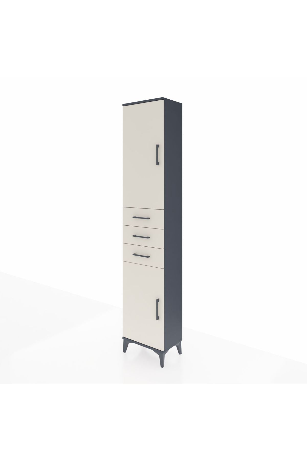 Arges Dolap 4 Raflı 3 Çekmeceli 2 Kapaklı 44x30x221 - S28M205V4A
