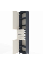 Arges Dolap 4 Raflı 3 Çekmeceli 2 Kapaklı 44x30x221 - S28M205V4A