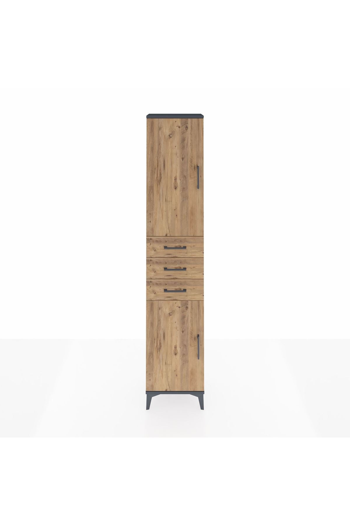 Arges Dolap 4 Raflı 3 Çekmeceli 2 Kapaklı 44x30x221 - S28M205V6A